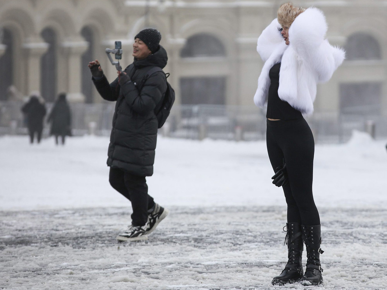 На Москву обрушилась «черная» метель: горожане выкладывают видео последствий - МК